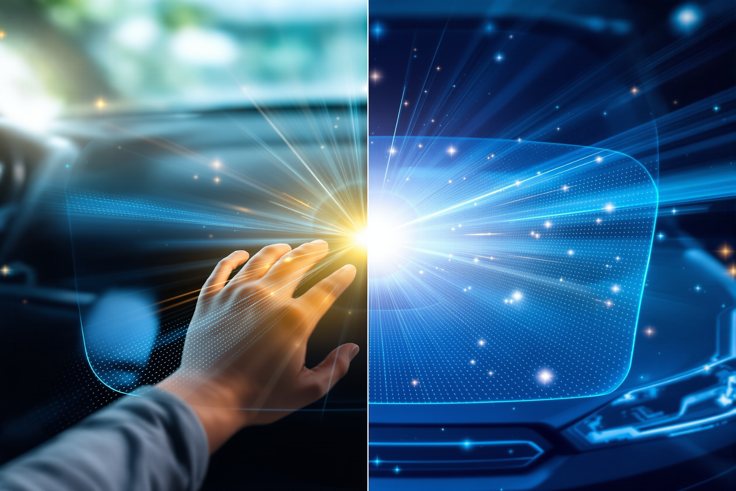 Armaturenbrett eines Autos, geschützt vor UV-Strahlung